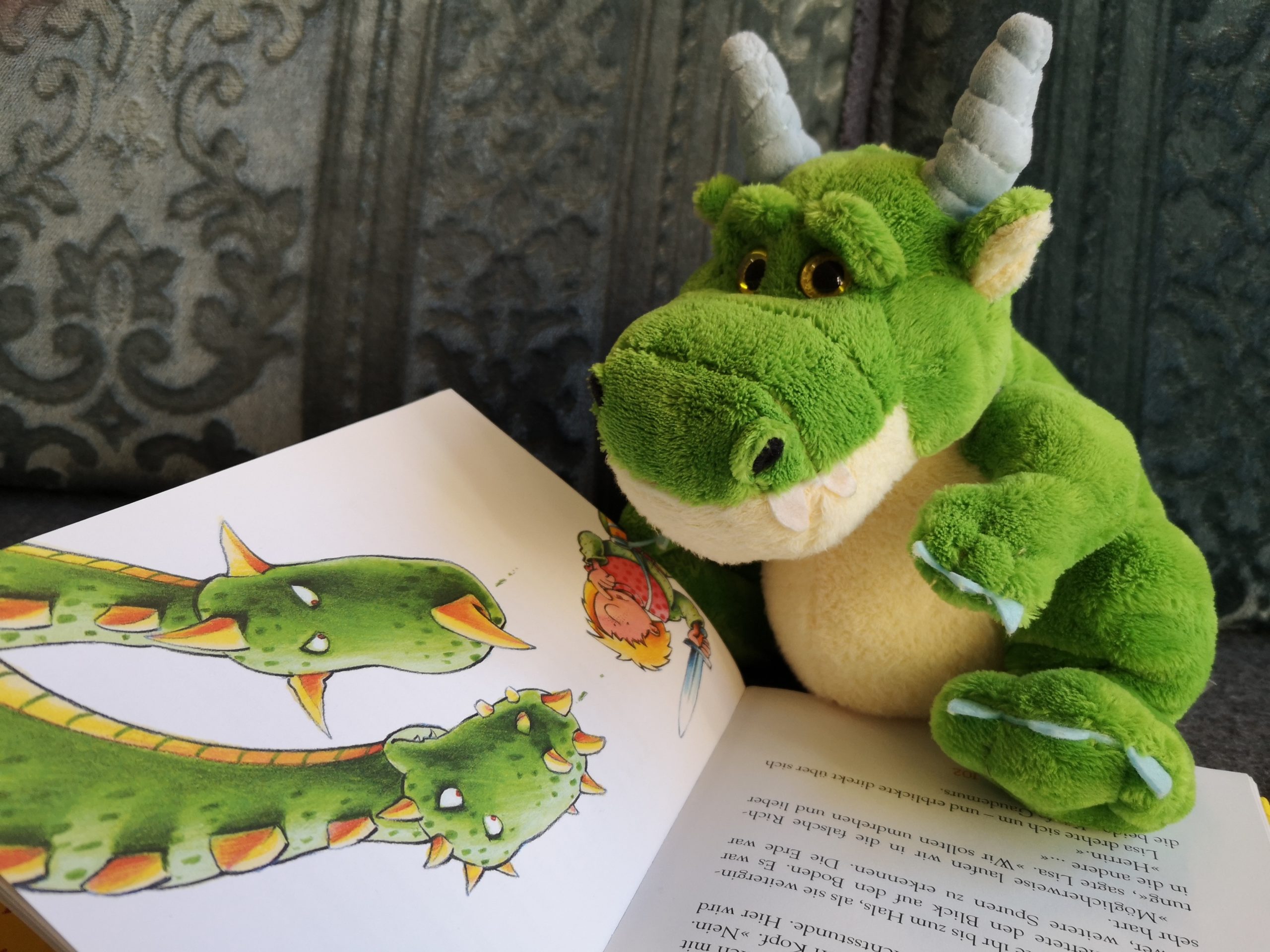 Drache mit Buch