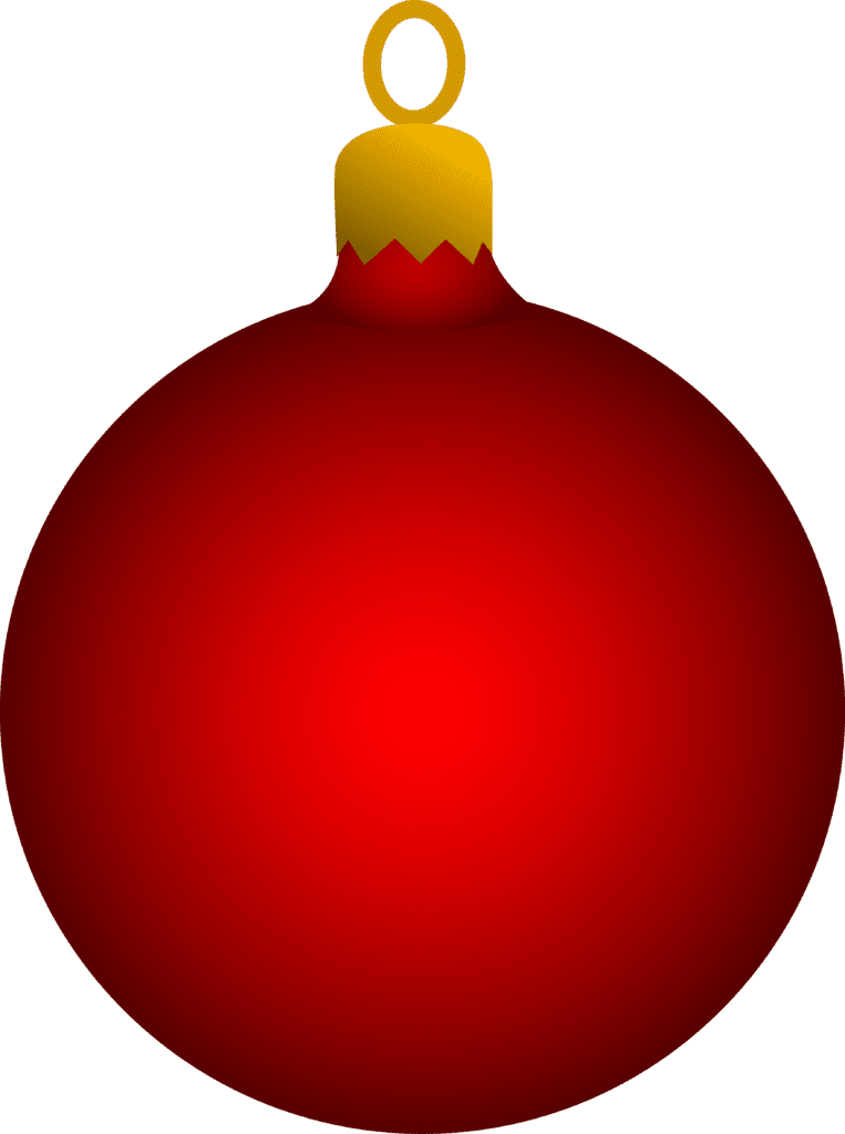 Rote Weihnachtskugel