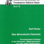 Cover Schriftenreihe und Materialien Band 19 "Das dämonische Diesseits"