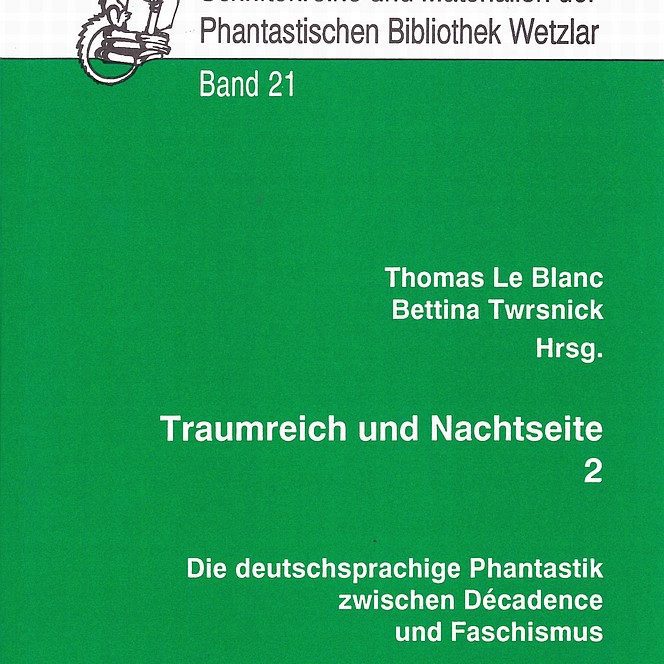 Cover Schriftenreihe und Materialien Band 21 "Traumreich und Nachtseite Teil 2"