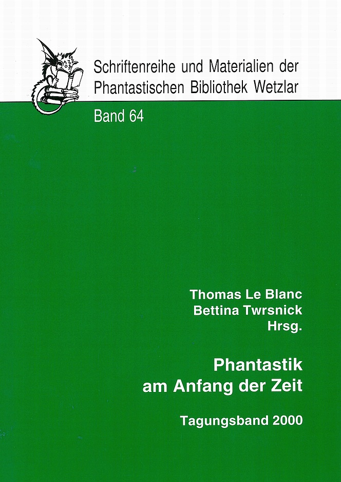Cover Schriftenreihe und Materialien Band 64 "Phantastik am Anfang der Zeit"