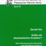 Cover Schriftenreihe und Materialien Band 90 "Kafka als phantastischer Erzähler"