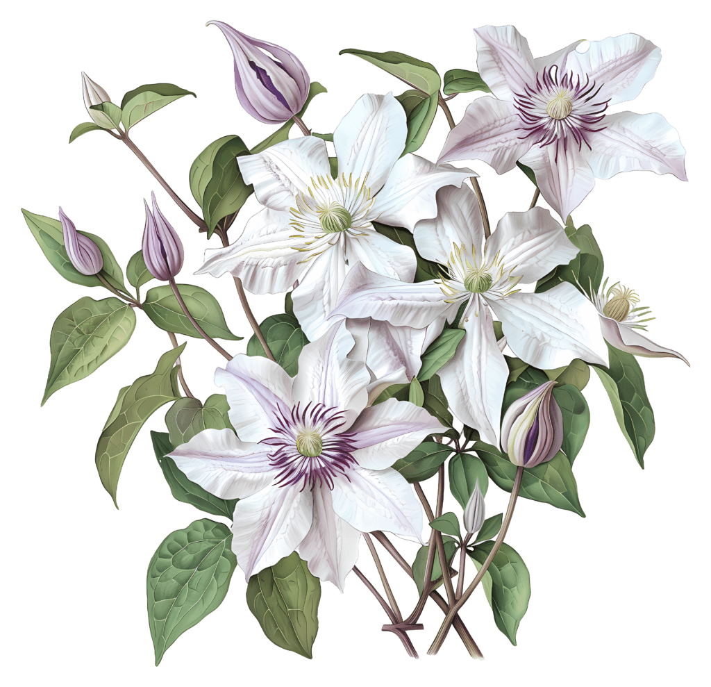 Clematis weiß