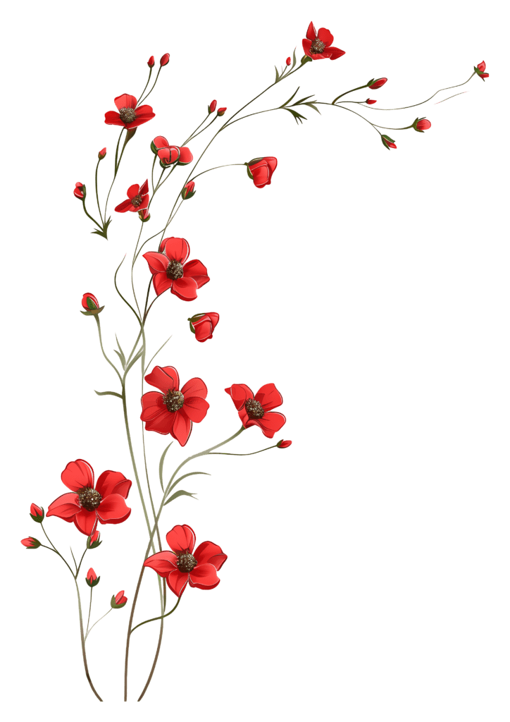 Roten Blumen