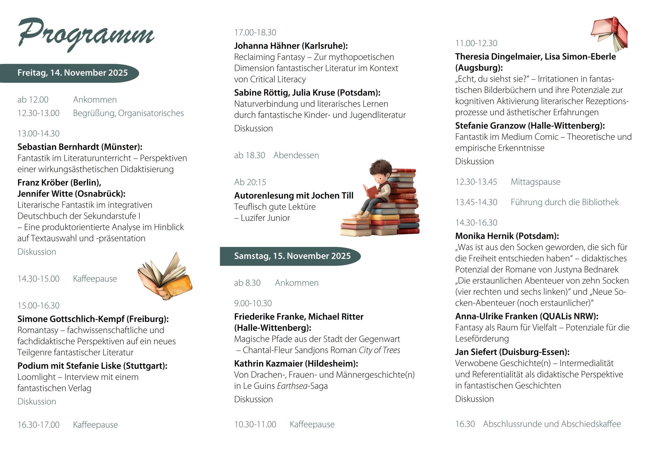 FLYER Fantastische Literatur macht Schule_innen