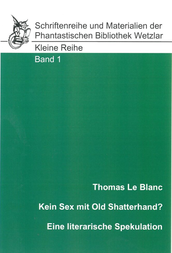 Cover Kleine Reihe Band 1 "Kein Sex mit Old Shatterhand"