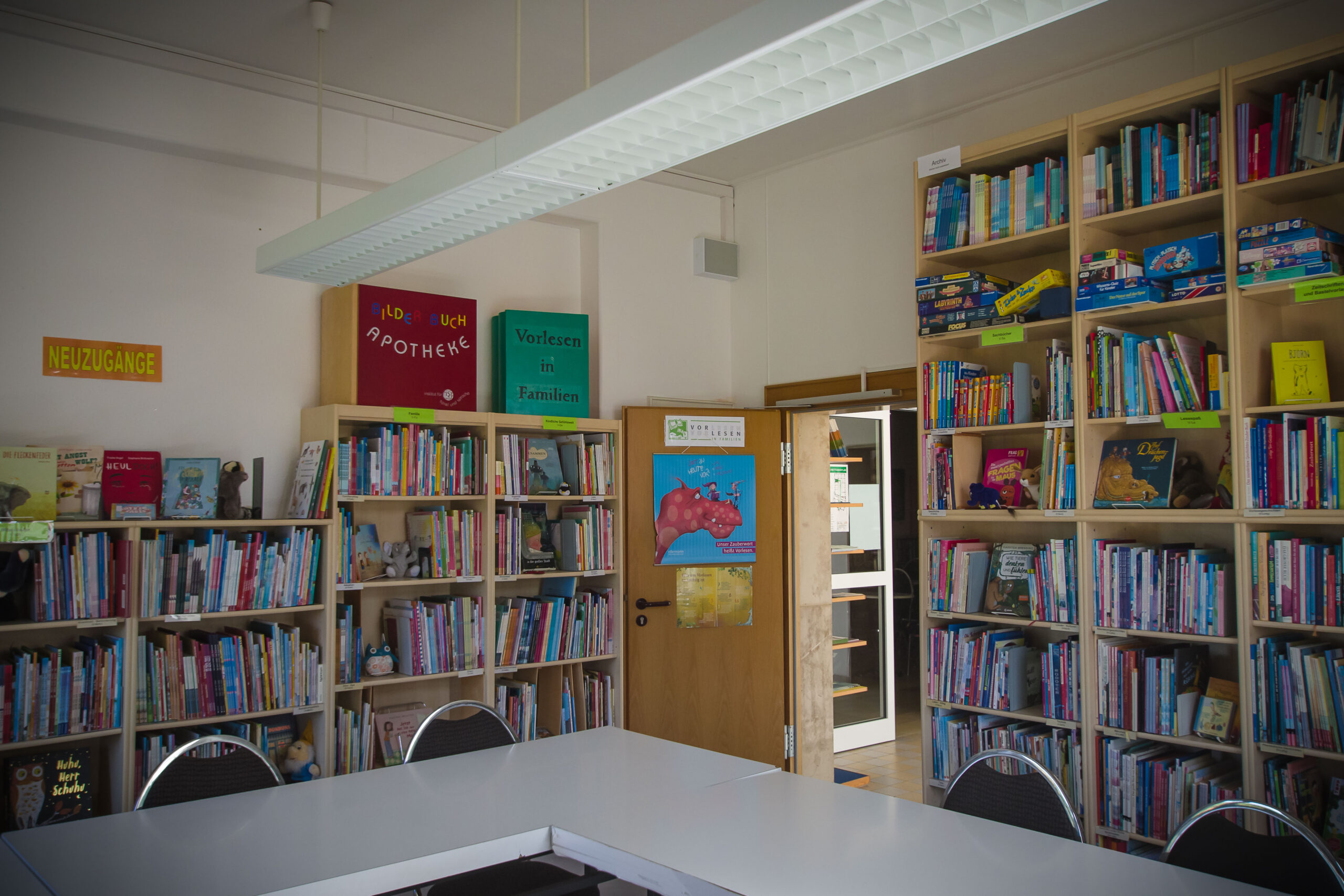 Projektraum des Projekts "Vorlesen in Familien" der Phantastischen Bibliothek Wetzlar