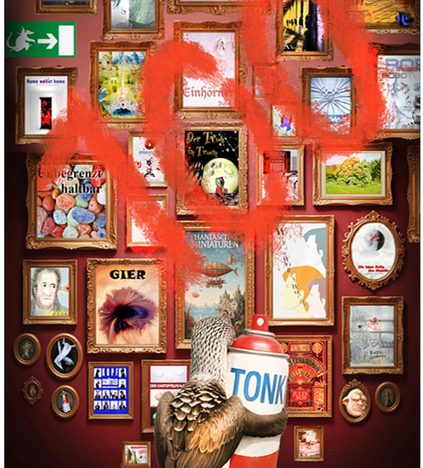 Cover des Bandes 100 der Phantastischen Miniaturen, Titel: "Das 100. Jubliäum"