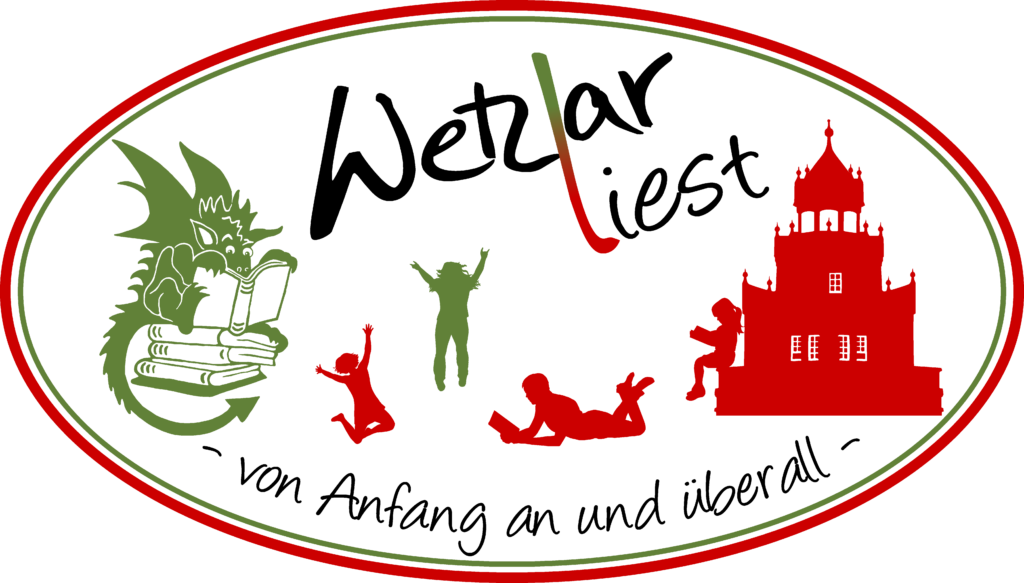 Logo Wetzlar liest - von Anfang an und überall -